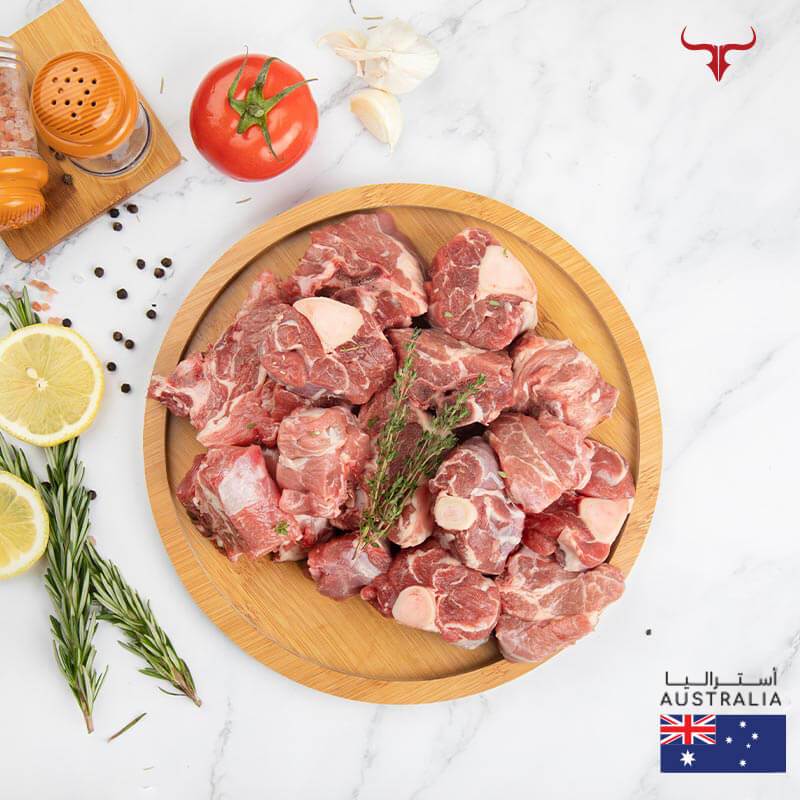 AUS Grass-Fed Bone-in Lamb Cubes 250gm