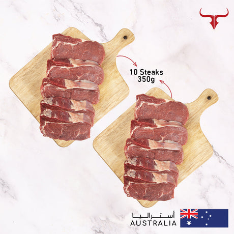 Sharjah- 10 steaks offer AUS Grass-Fed Beef Striploin