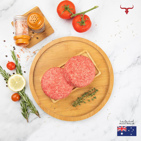 AUS Angus Beef Burger 125gm x 2-Unseasoned - MLS UAE