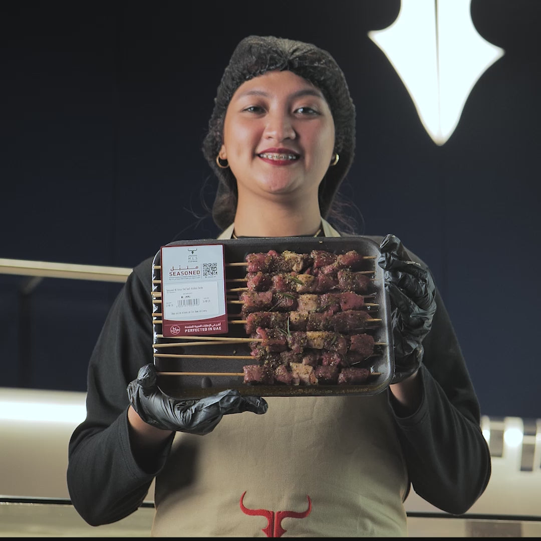 Seasoned NZ Grass-Fed Beef Mishkak Barbecue Cubes