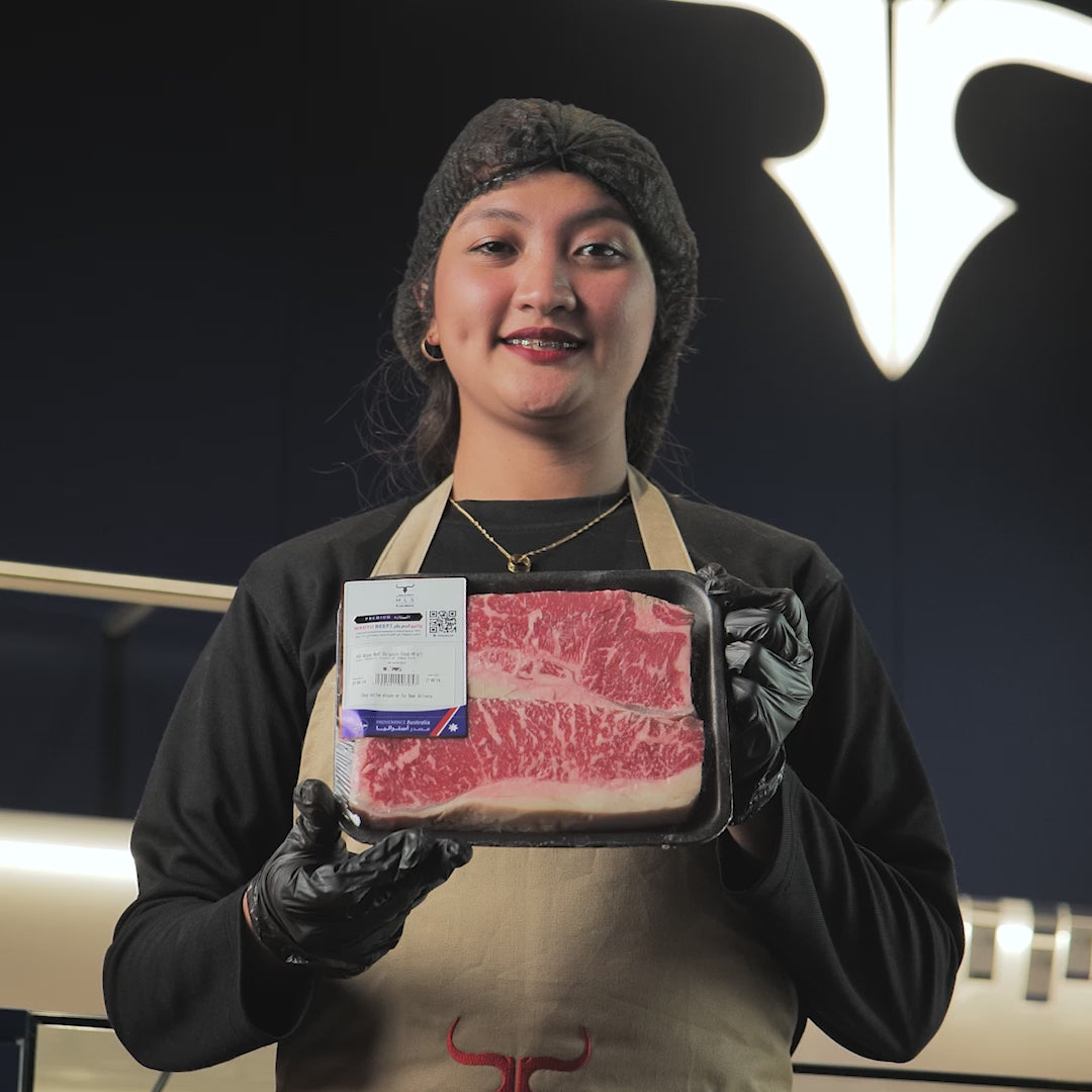 KGF AUS Wagyu Beef Striploin Steak MB 6/7