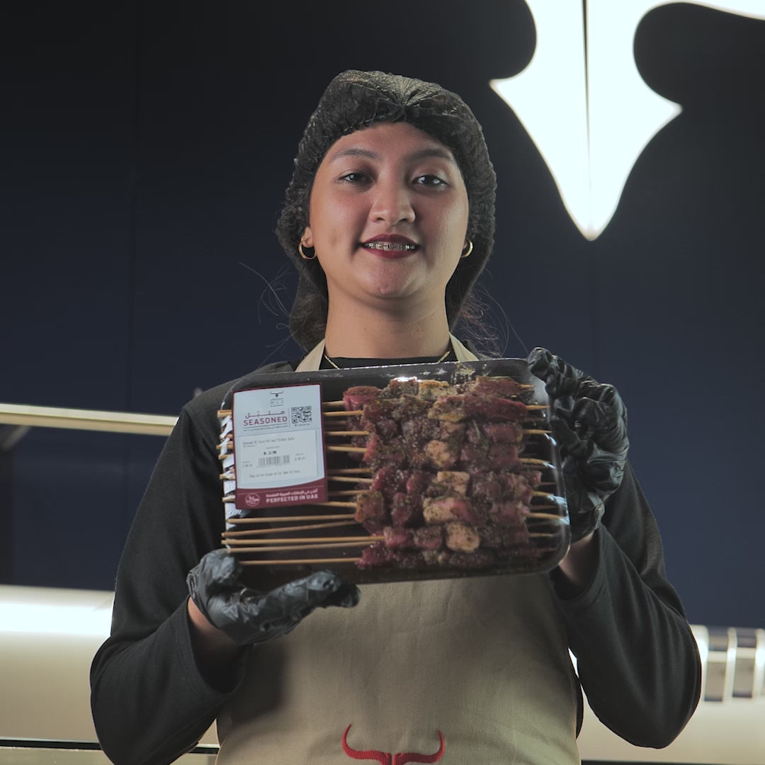 Seasoned NZ Grass-Fed Beef Mishkak Barbecue Cubes