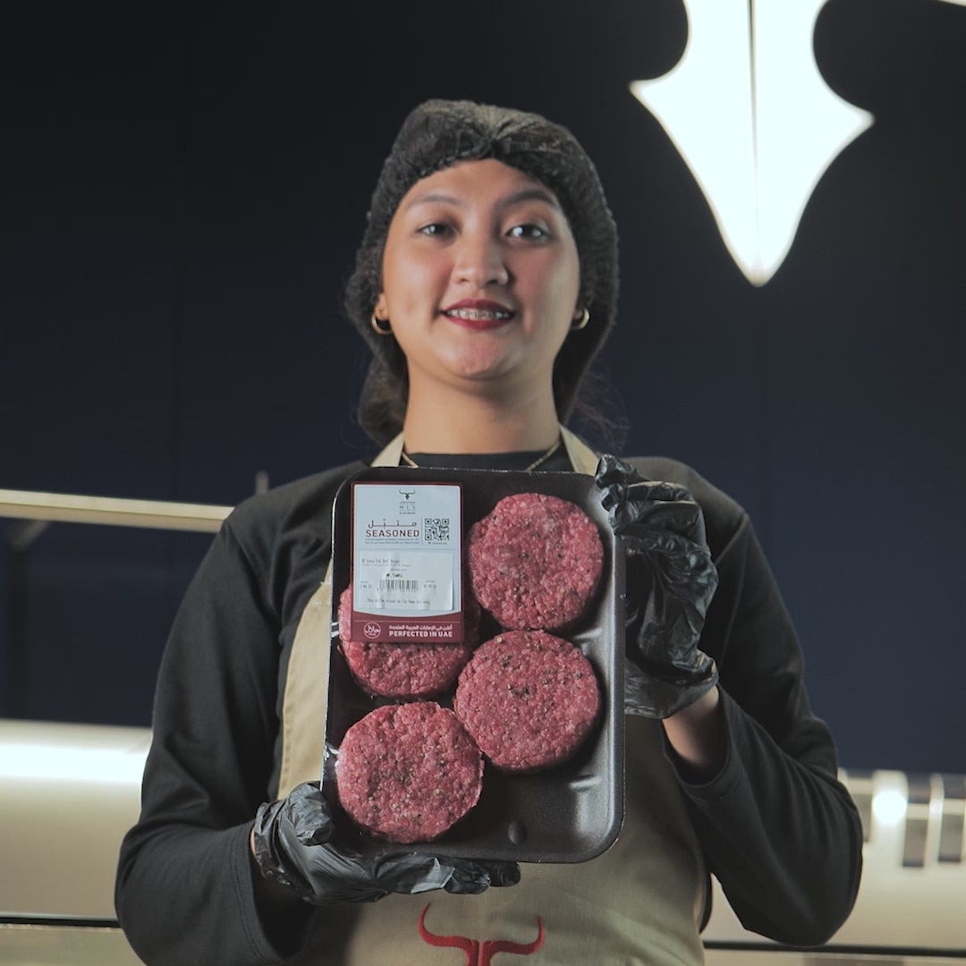 Local Seasoned NZ Grass-Fed Beef Burger-125gm x 4