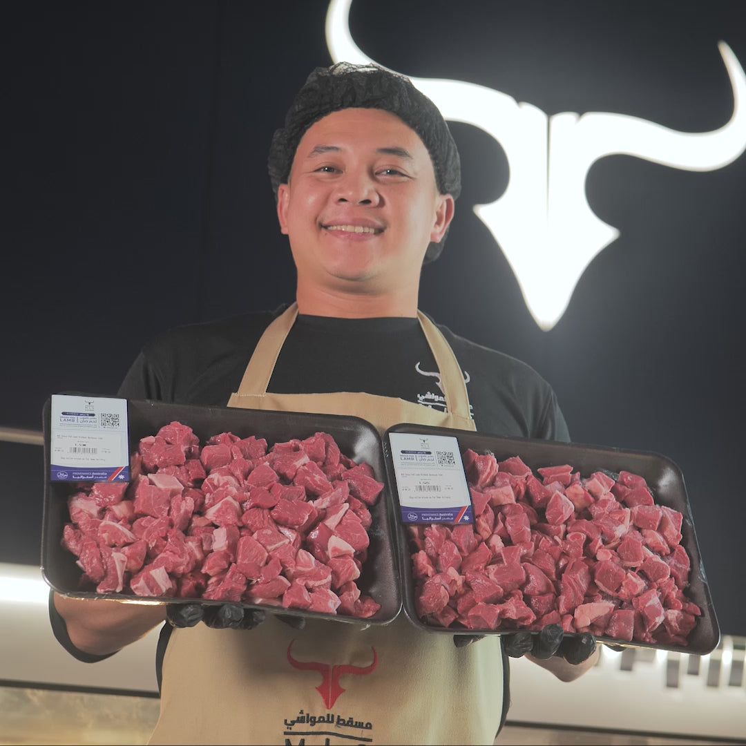 AUS Grass-Fed Lamb Mishkak Barbecue Cubes Box 5KG