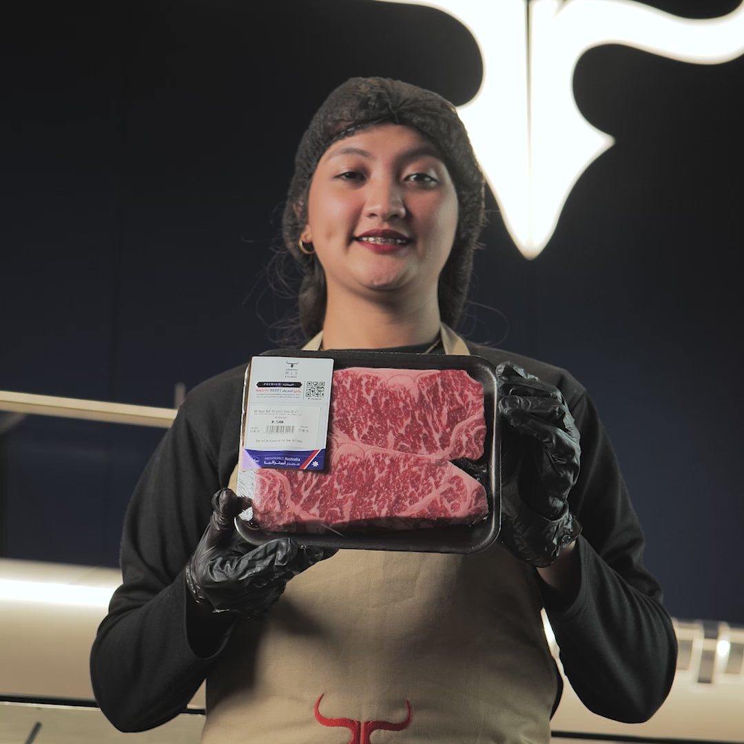 KGF AUS Wagyu Beef Striploin Steak MB 6/7